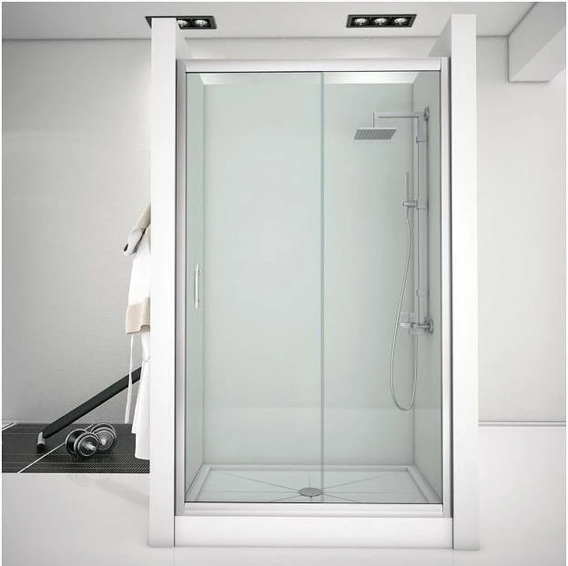 Душевая дверь Aquanet Alfa NAA6121 130 273610 профиль Хром стекло прозрачное
