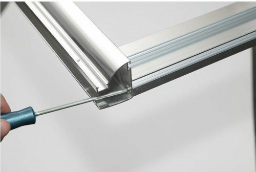 Душевая дверь Aquanet Alfa NAA6121 130 273610 профиль Хром стекло прозрачное