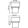 Стакан для зубных щеток WasserKRAFT Glan K-5128 Черный глянцевый