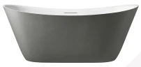 Ванна из искусственного камня AltroBagno Fiorina 170x75 090220 цвет Серый цемент Белый