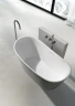 Ванна из искусственного камня AltroBagno Fiorina 170x75 090220 цвет Серый цемент Белый