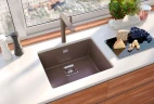 Кухонная мойка Alveus Granital+ Quadrix 50 Chocolate G03M 560x460x200 1108036 Шоколад искусственный камень (литьевой мрамор) встраиваемая сверху, встраиваемая снизу