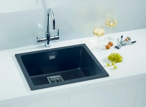 Кухонная мойка Alveus Granital+ Quadrix 50 Chocolate G03M 560x460x200 1108036 Шоколад искусственный камень (литьевой мрамор) встраиваемая сверху, встраиваемая снизу