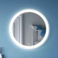 Зеркало Alavann Solis 70 ALV0757002 с подсветкой цвет Белый с сенсорным выключателем и подогревом