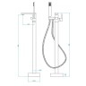 Смеситель для ванны RGW Shower Panels SP-350B 511405350-04