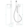 Смеситель для ванны RGW Shower Panels SP-350B 511405350-04