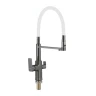 Смеситель для кухни Savol S-L1809Q-02 цвет Графит Белый