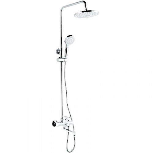 Душевая система Frap F2441 Белая Хром латунь на стену
