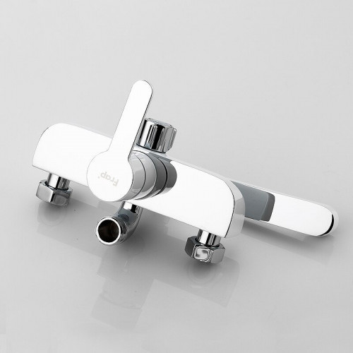 Душевая система Frap F2441 Белая Хром латунь на стену