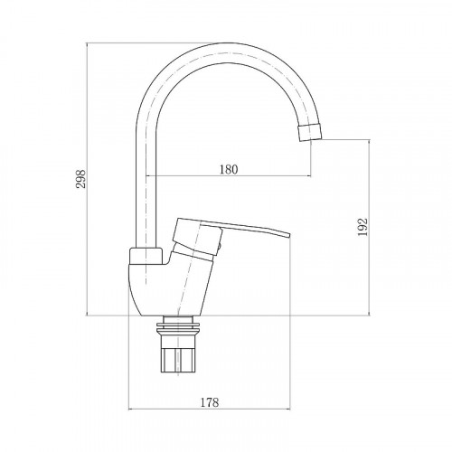 Смеситель для кухни Plstart PL4106 цвет Хром