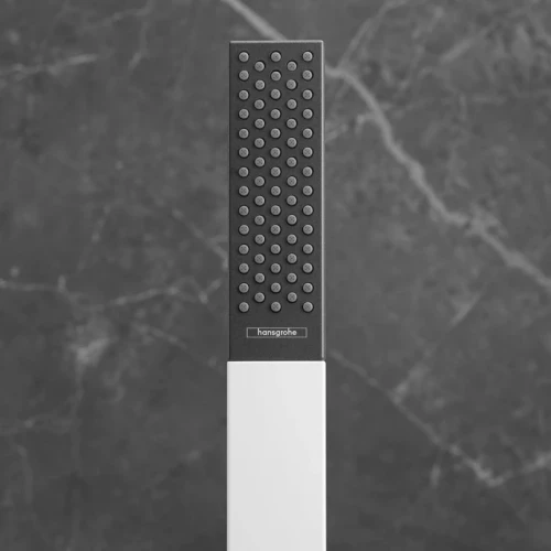 Ручной душ Hansgrohe Rainfinity 26867700 Белый матовый Черный пластик