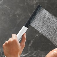 Ручной душ Hansgrohe Rainfinity 26867700 Белый матовый Черный пластик
