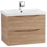 Тумба под раковину BelBagno Marino-Cer 60 MARINO-CER-600-2C-SO-WO-P подвесная Rovere Bianco МДФ / ЛДСП