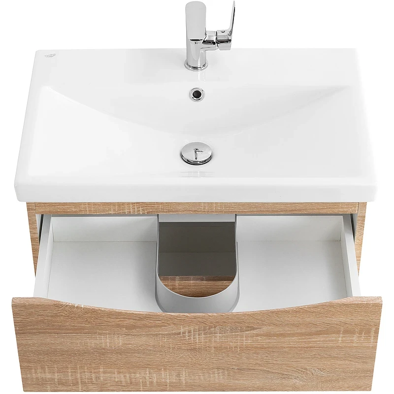 Тумба под раковину BelBagno Marino-Cer 60 MARINO-CER-600-2C-SO-WO-P подвесная Rovere Bianco МДФ / ЛДСП