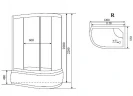 Душевая кабина Timo Comfort 120x85 T-8820RC с гидромассажем