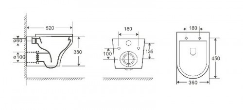 Унитаз WeltWasser Odenbach 004 GL-WT 10000003704 подвесной Белый глянец с сиденьем Микролифт фаянс подвесной