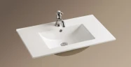 Раковина WeltWasser Deilbach 7506 80 10000003902 Белый глянец фаянс полувстраиваемая