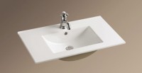 Раковина WeltWasser Deilbach 7506 80 10000003902 Белый глянец фаянс полувстраиваемая