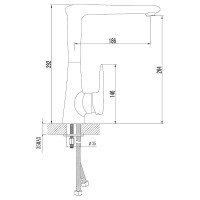 Смеситель для кухни Lemark Status LM4405C Хром латунь