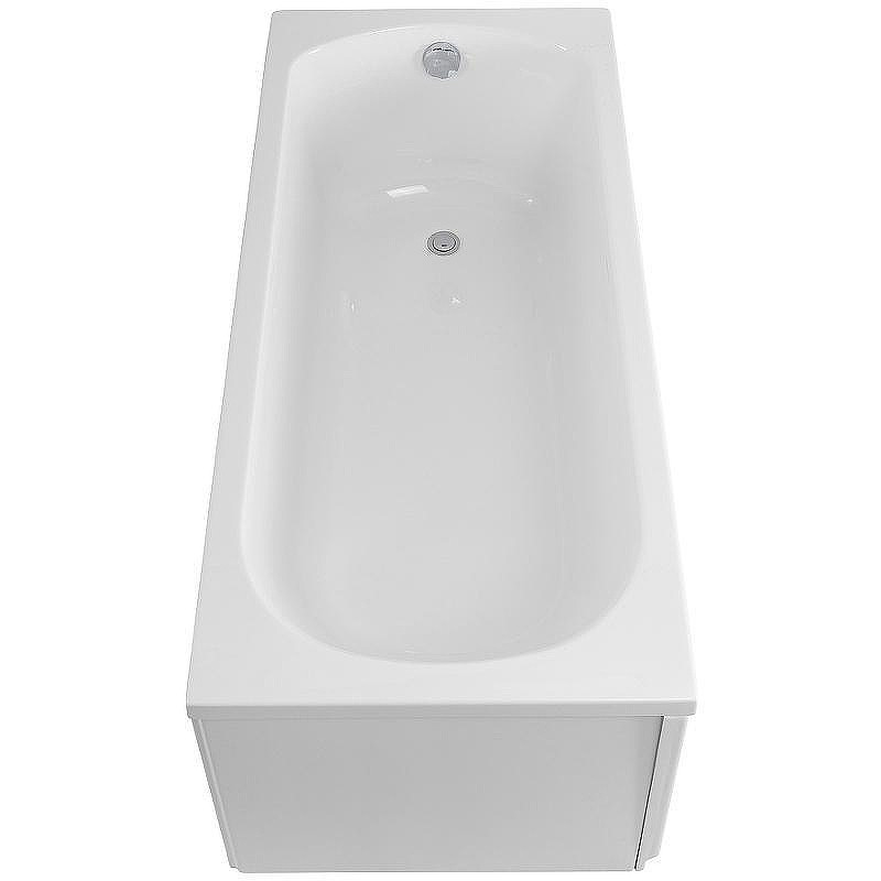 Акриловая ванна Cezares Eco 155х70 ECO-155-70-41-W37 без гидромассажа, с ножками LEG-KIT-100