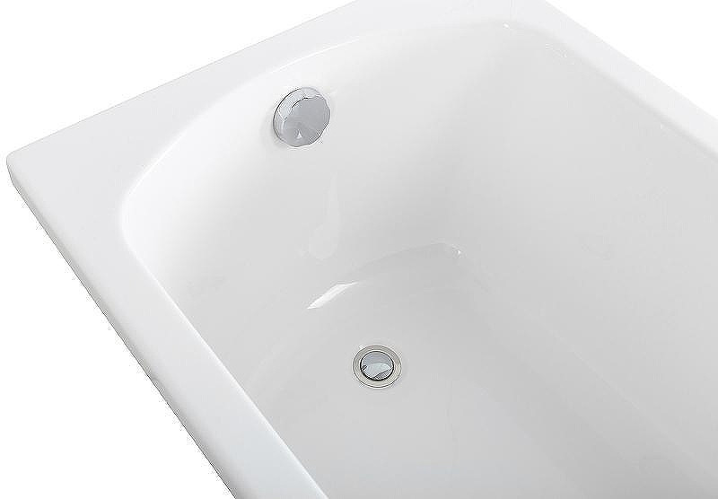 Акриловая ванна Cezares Eco 155х70 ECO-155-70-41-W37 без гидромассажа, с ножками LEG-KIT-100