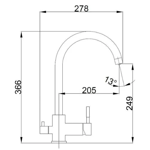 Смеситель для кухни Haiba HB76819-8