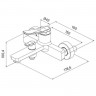 Смеситель для ванны Iddis Parker PARSB02i02WA Хром