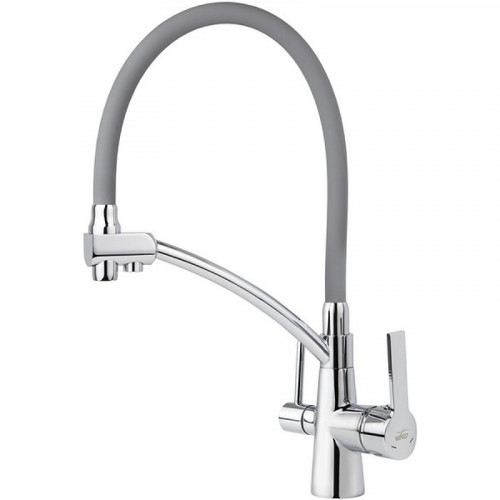 Смеситель для кухни Viko V-5524 Хром Серый латунь