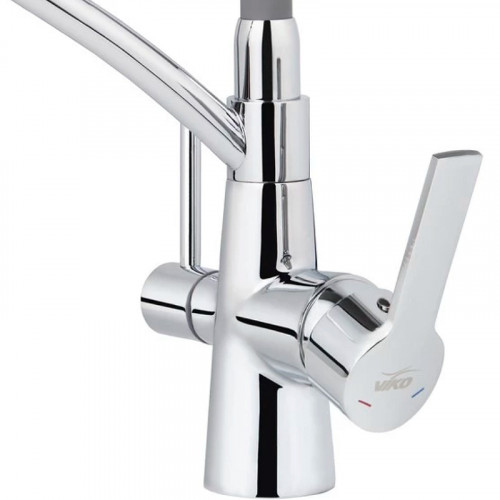 Смеситель для кухни Viko V-5524 Хром Серый латунь