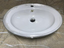 Раковина накладная CeramaLux Lux Classic 60 3573 Белая Хром