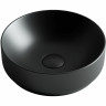 Раковина-чаша Ceramicanova Element 35 CN6007 Черная матовая фаянс накладная