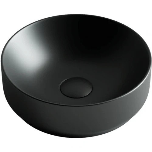 Раковина-чаша Ceramicanova Element 35 CN6007 Черная матовая фаянс накладная