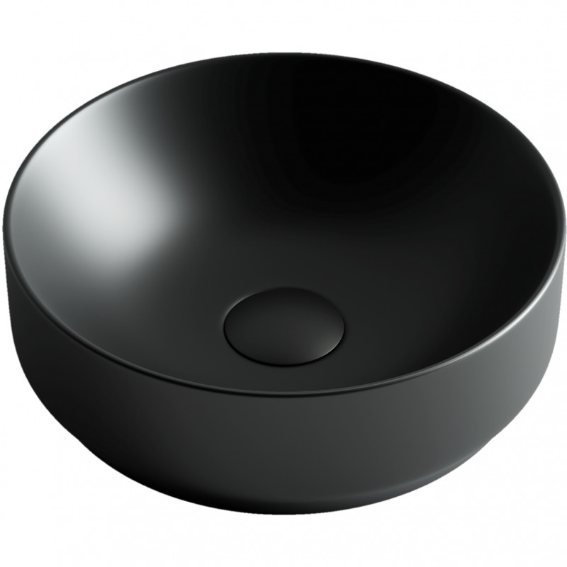 Раковина-чаша Ceramicanova Element 35 CN6007 Черная матовая фаянс накладная