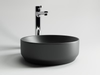 Раковина-чаша Ceramicanova Element 35 CN6007 Черная матовая фаянс накладная