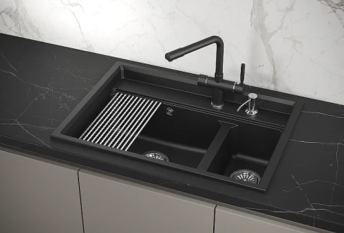 Кухонная мойка Granula Kitchen Space 73 7302 цвет Шварц
