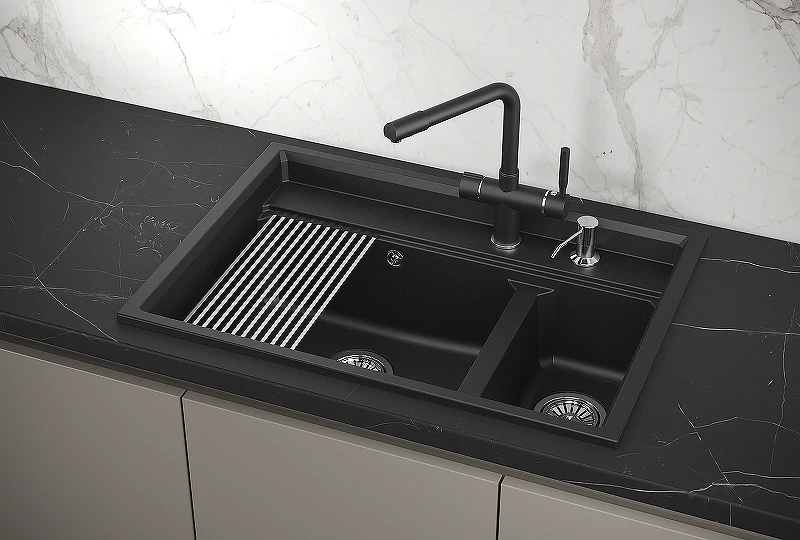 Кухонная мойка Granula Kitchen Space 73 7302 цвет Шварц