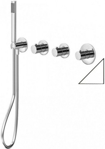 Смеситель для душа Paffoni Modular Box MDE000BO с термостатом цвет Белый матовый