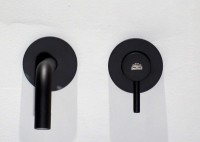 Смеситель для раковины Paffoni Light LIG007NO70 Черный матовый встраиваемый