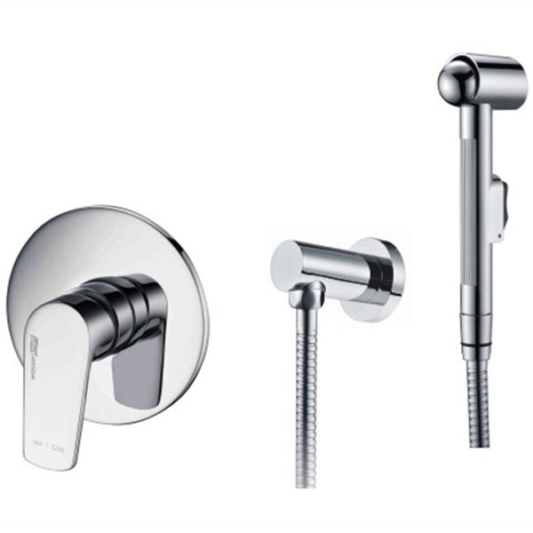 Гигиенический душ со смесителем WasserKRAFT Dill A06156 Хром латунь на стену