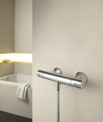 Смеситель для душа Jacob Delafon July E8455-CP с термостатом Хром латунь на стену