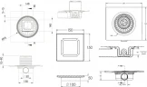 Душевой трап Berges Zentrum Antik 150x150 091365 с решеткой Хром