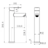 Смеситель для раковины Fmark FS8211-2H цвет Черный