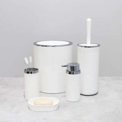 Ведро для мусора Fixsen Round White FX-451-6 Белое