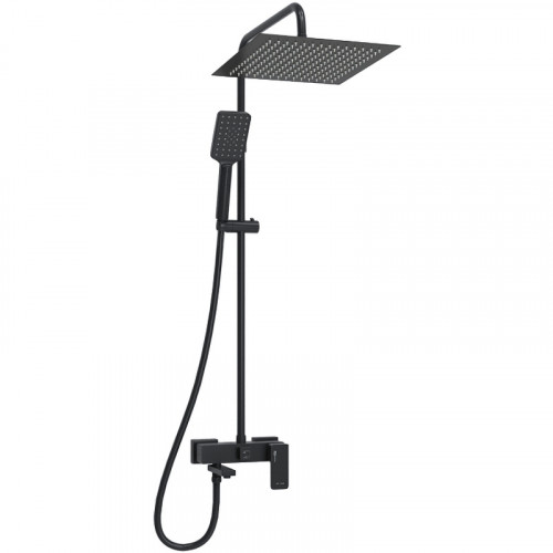 Душевая система WasserKRAFT Abens A277.162.130.BM Черная матовая латунь на стену