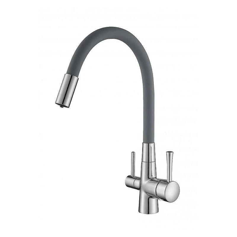 Смеситель для кухни Savol S-L1806-04 цвет Хром Серый