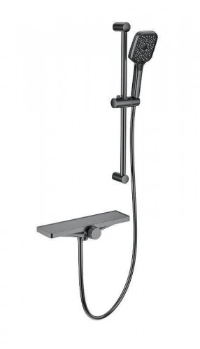 Смеситель для ванны Wonzon &amp; Woghand WW-B2551-A-BGG с термостатом цвет Темный графит