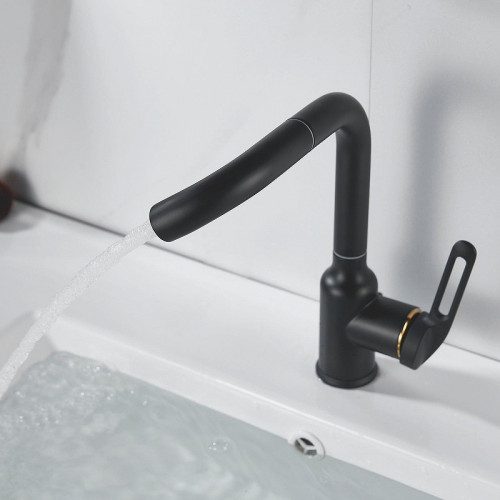 Смеситель для раковины Raffine F201H цвет Черный