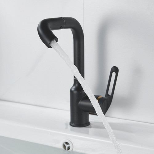 Смеситель для раковины Raffine F201H цвет Черный