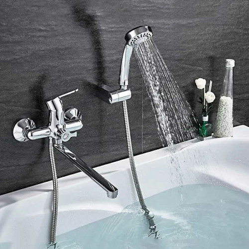 Смеситель для ванны Ledeme H03 2203L универсальный Хром латунь на стену