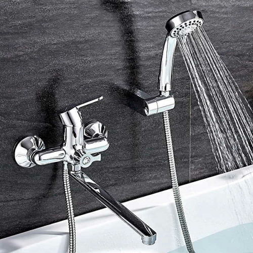 Смеситель для ванны Ledeme H03 2203L универсальный Хром латунь на стену